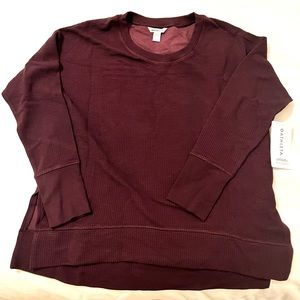 Athleta Coaster Luxe Waffle Sweatshirt (Large) NWT
